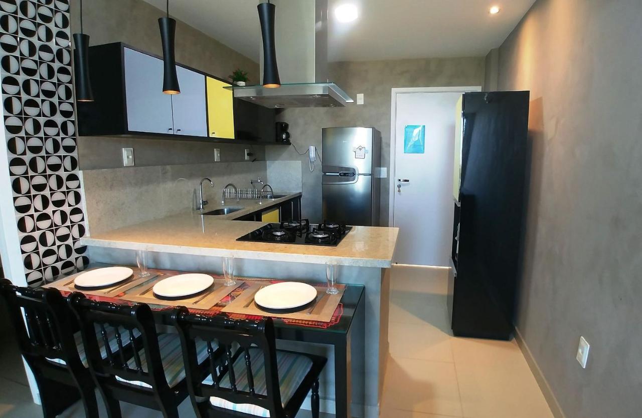 Apartamento Charmoso à Beira Mar Barra de São Miguel Extérieur photo