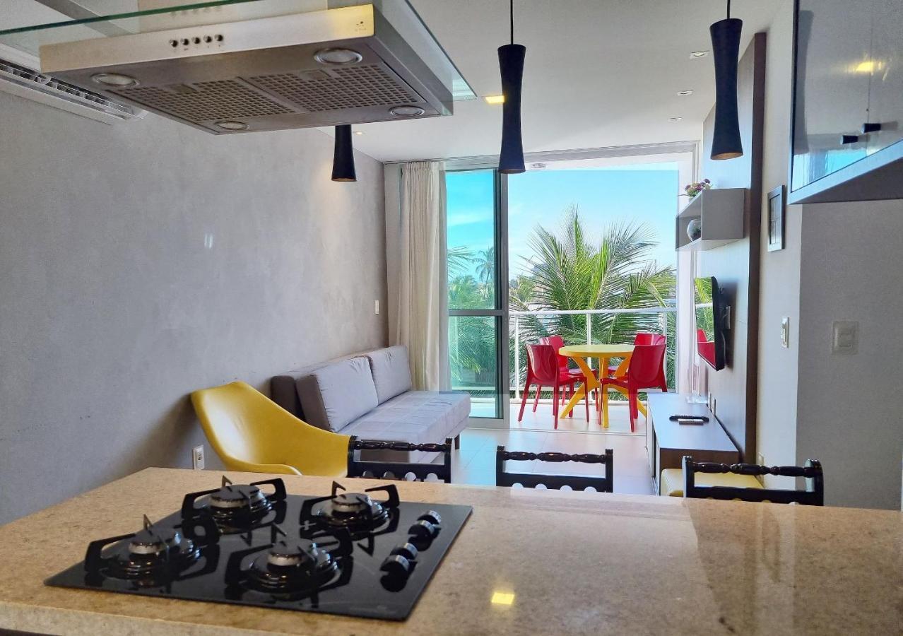 Apartamento Charmoso à Beira Mar Barra de São Miguel Extérieur photo